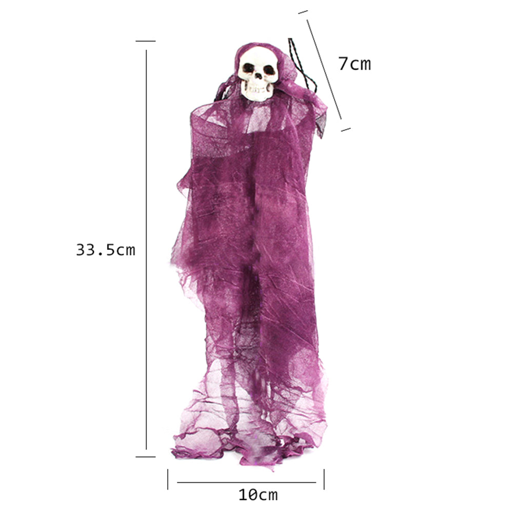 Halloween Scary Skull Doll Decoration Prop (Grey) J518645