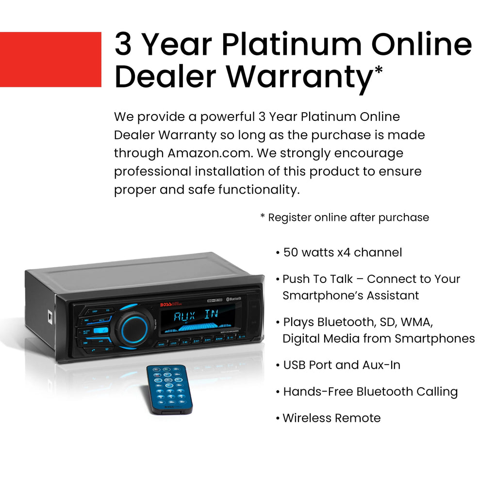 Marine Receiver with Bluetooth USB SD H24328