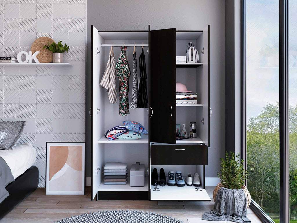 Black White Armoire X80823