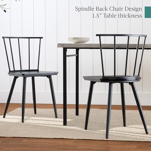 4-Piece Dining Table Set with 2 Chairs and Bench J88943