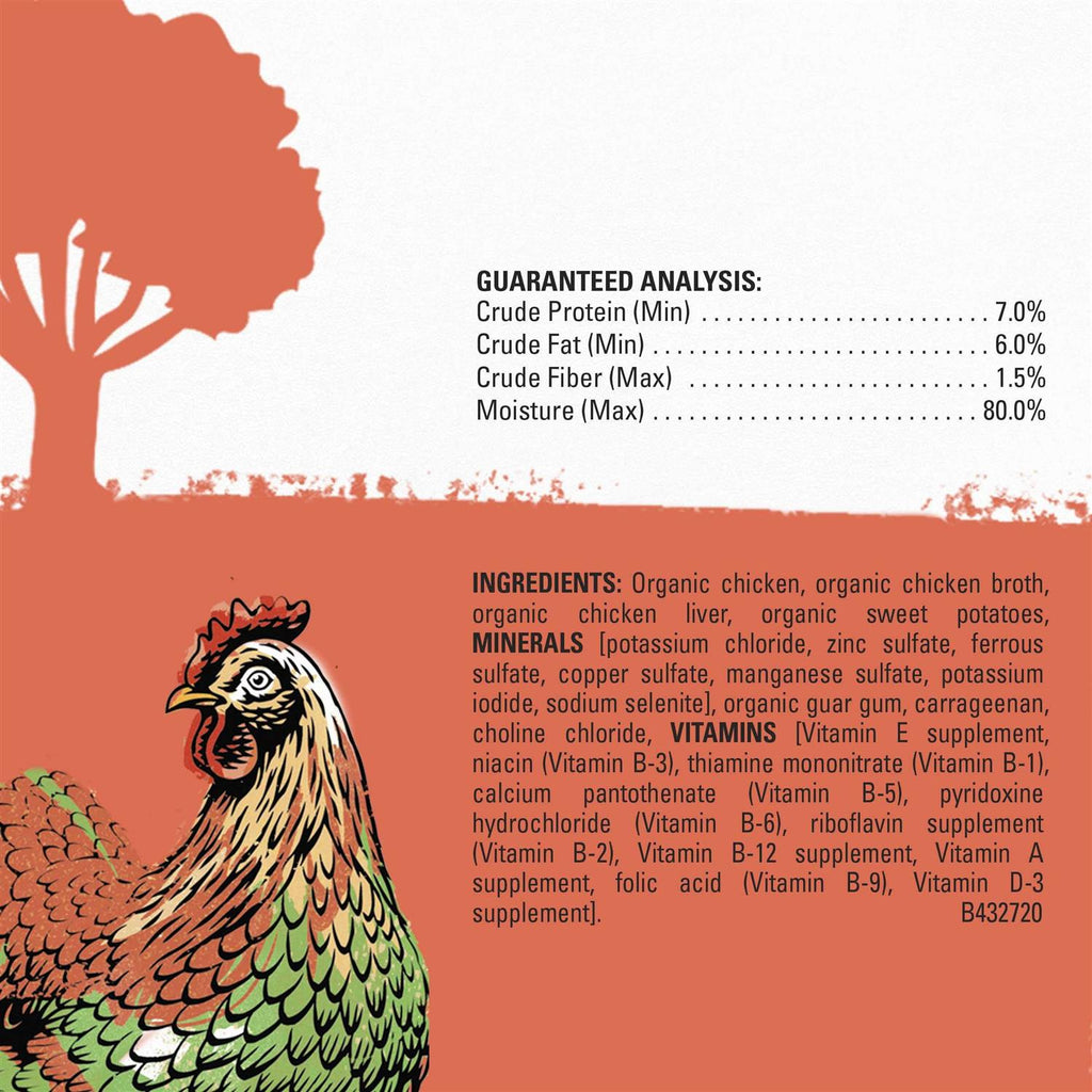 Organic Chicken Recipe Wet Dog Food X1765