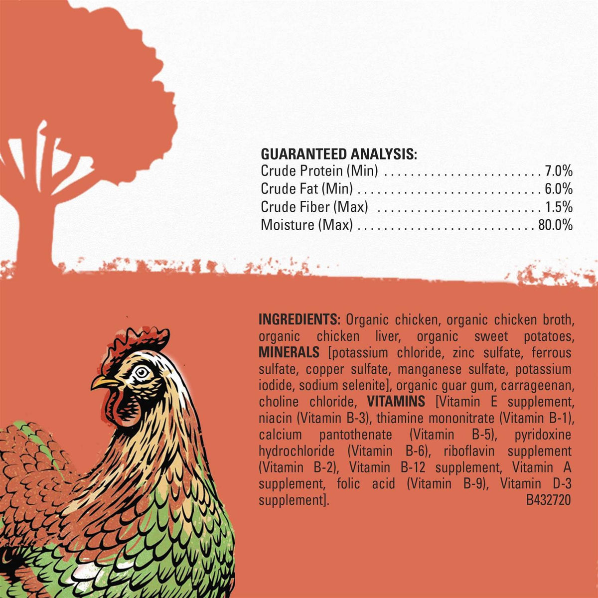 Organic Chicken Recipe Wet Dog Food X1765
