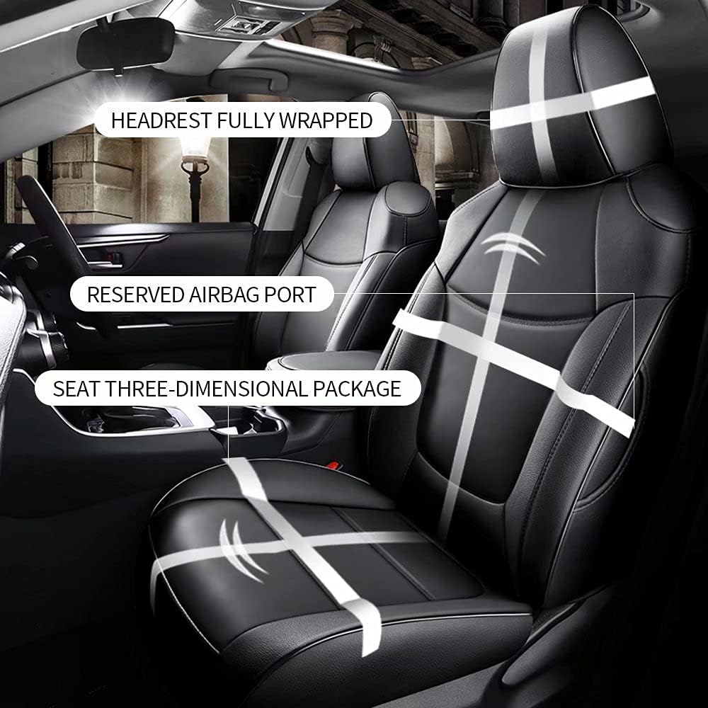 Waterproof Faux Leather Full Set Car Seat Covers H909267