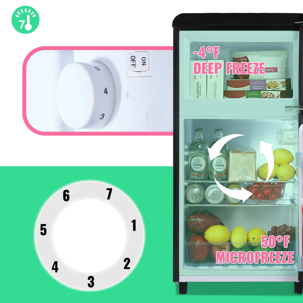 3.5 Cu. ft Double Door Mini Fridge W761499