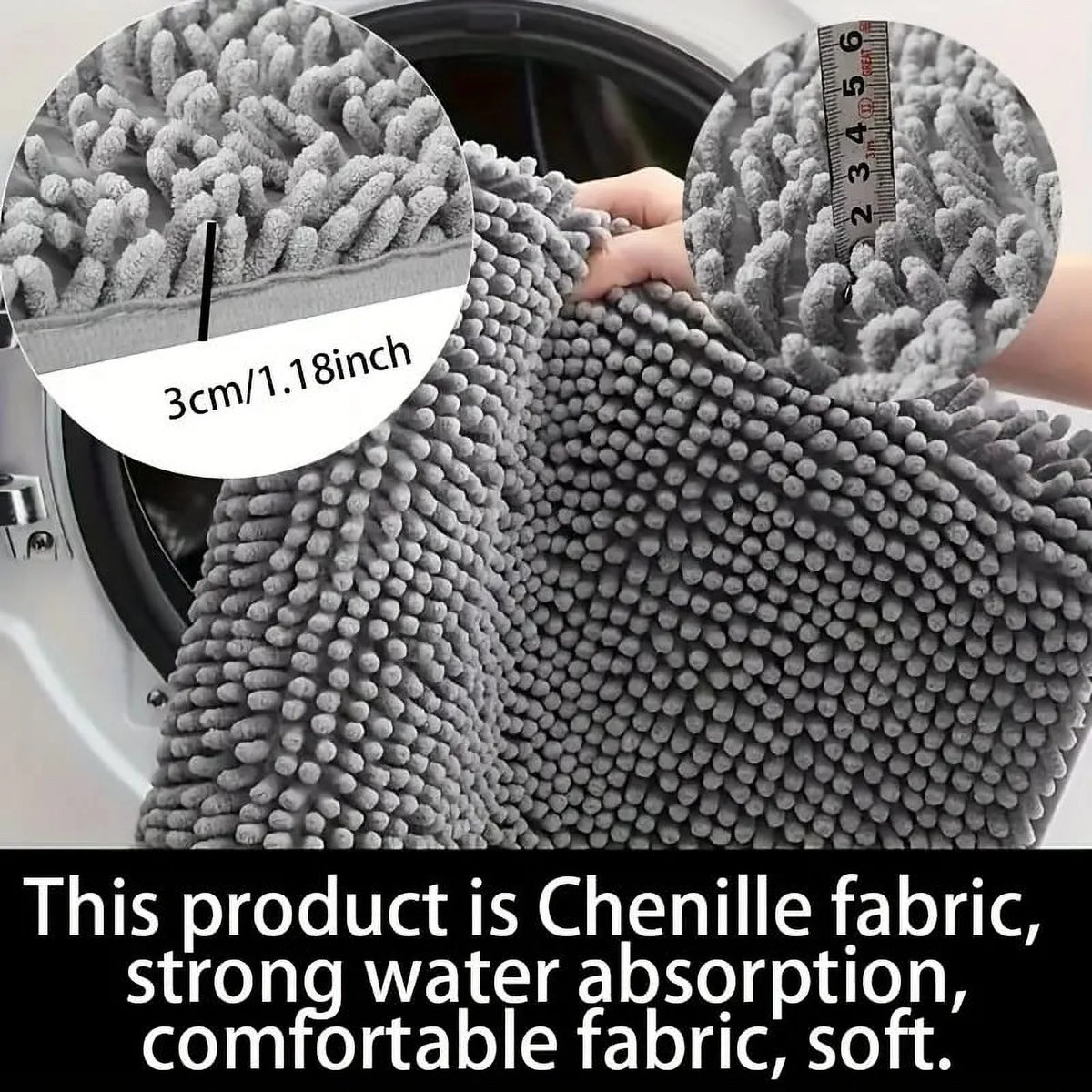 Non-Slip Washable Microfiber Door Mat O36760