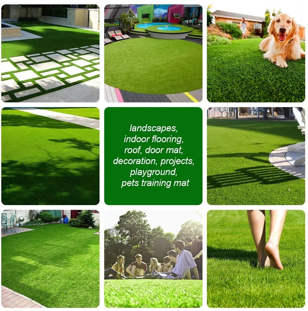 1.38" Pile Height 6FTx14FT Artificial Grass X5404