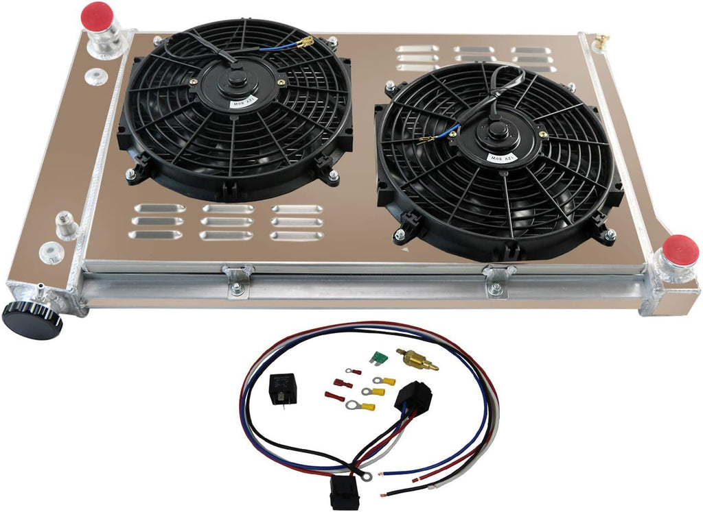 All Aluminum 4 Row Core Radiator with Fan Shroud Combo Z227