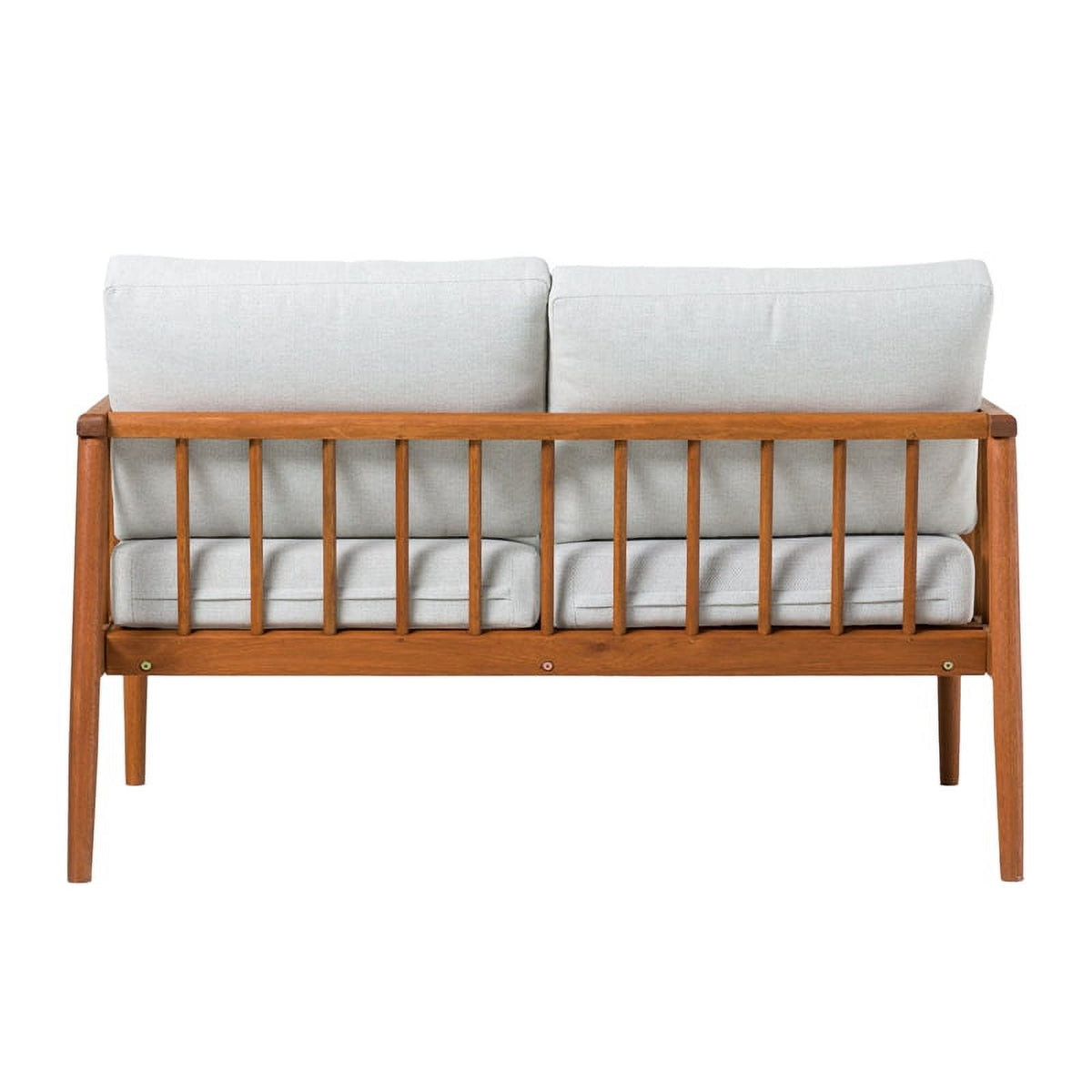 Brown Solid Wood Double Lounge V539