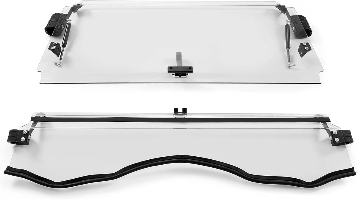 Clear Scratch Resistant 3-IN-1 Folding Windshield W38541