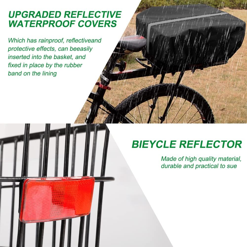 Rear Bike Basket with Waterproof Cover F9947