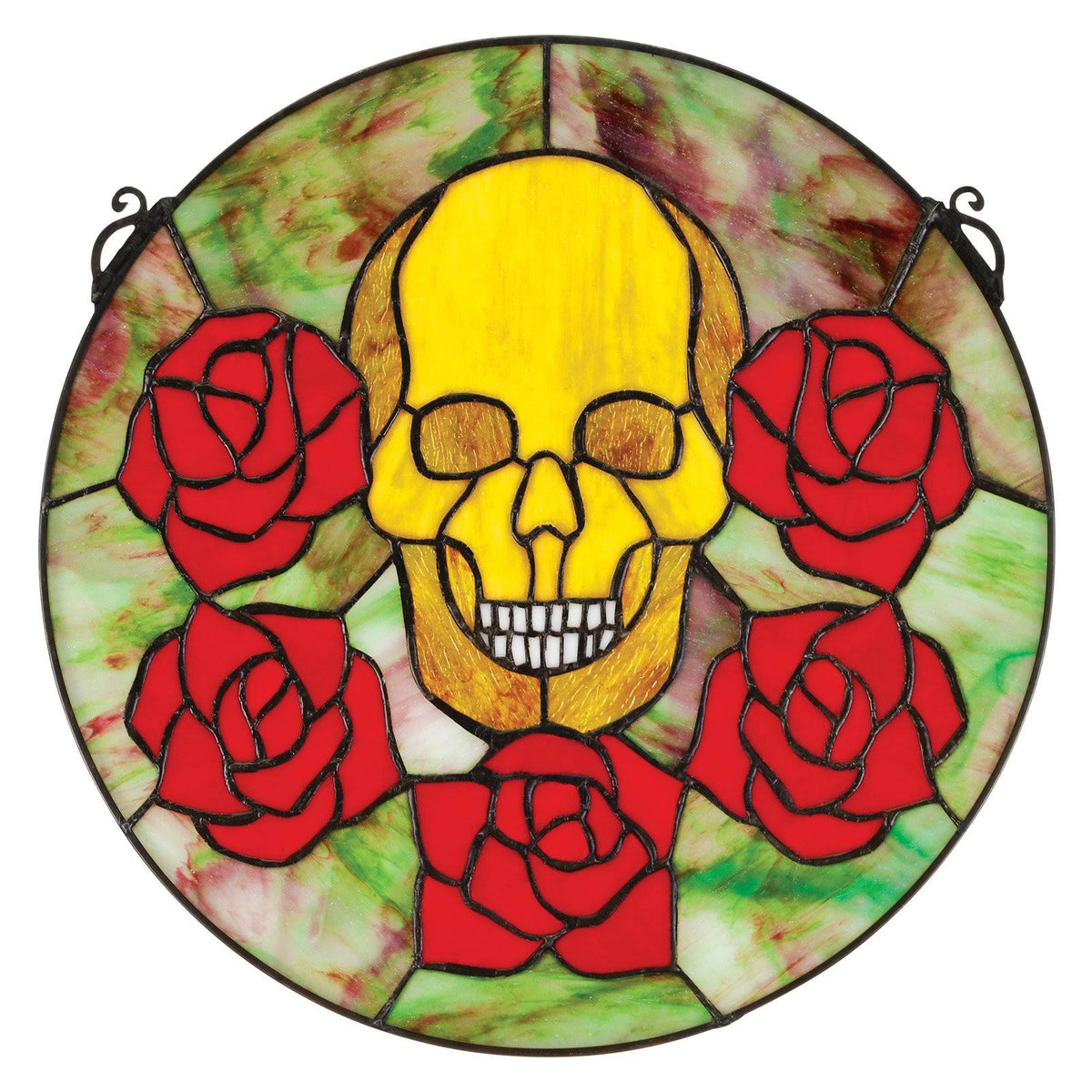 Gothic Skull Stained Glass Window W43846