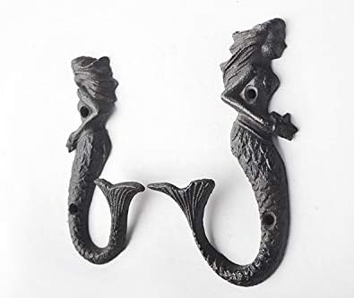 Cast Iron Wall Hooks Pack 2 A466