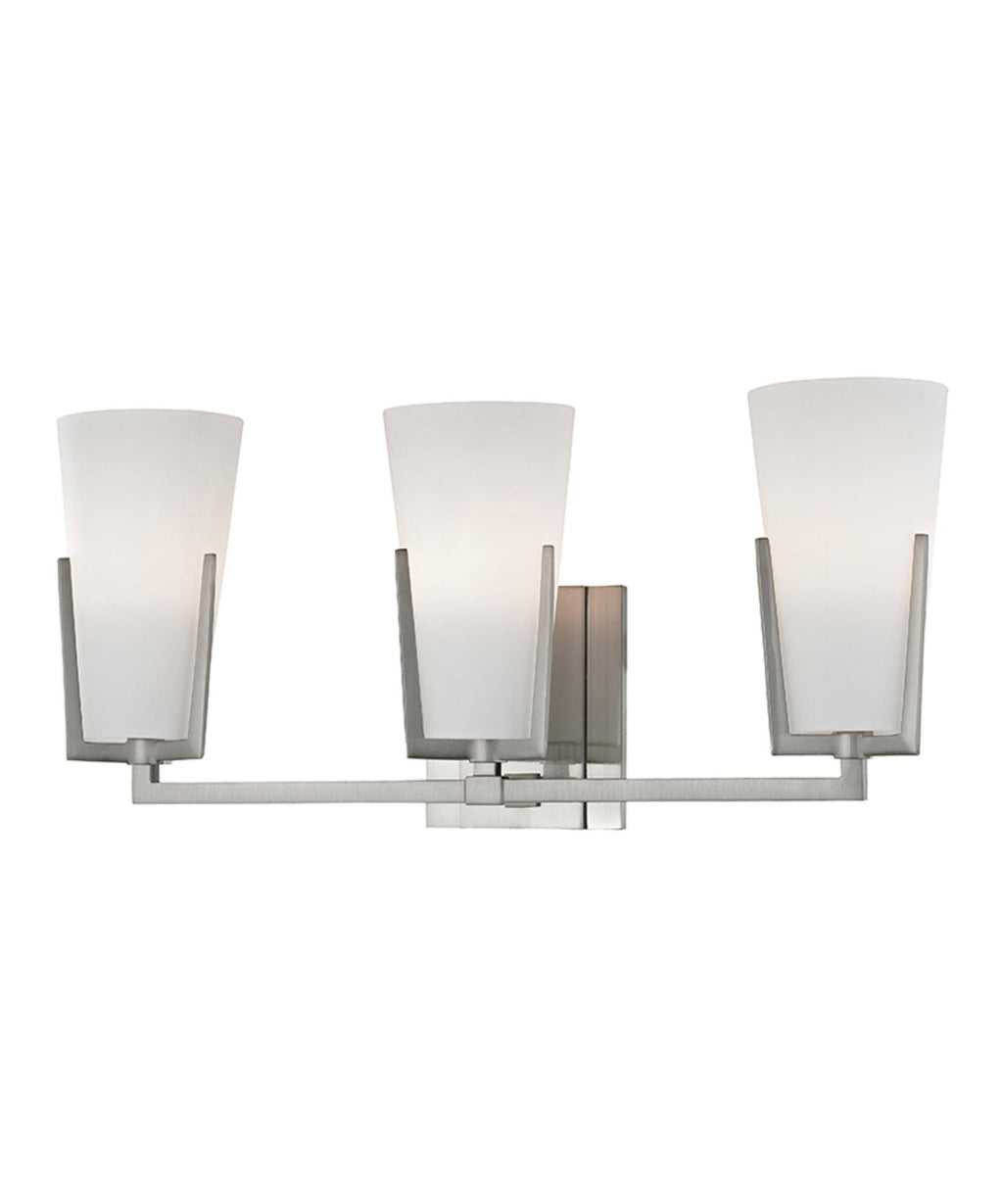 3 Light Bath Bracket, Satin Nickel N50778