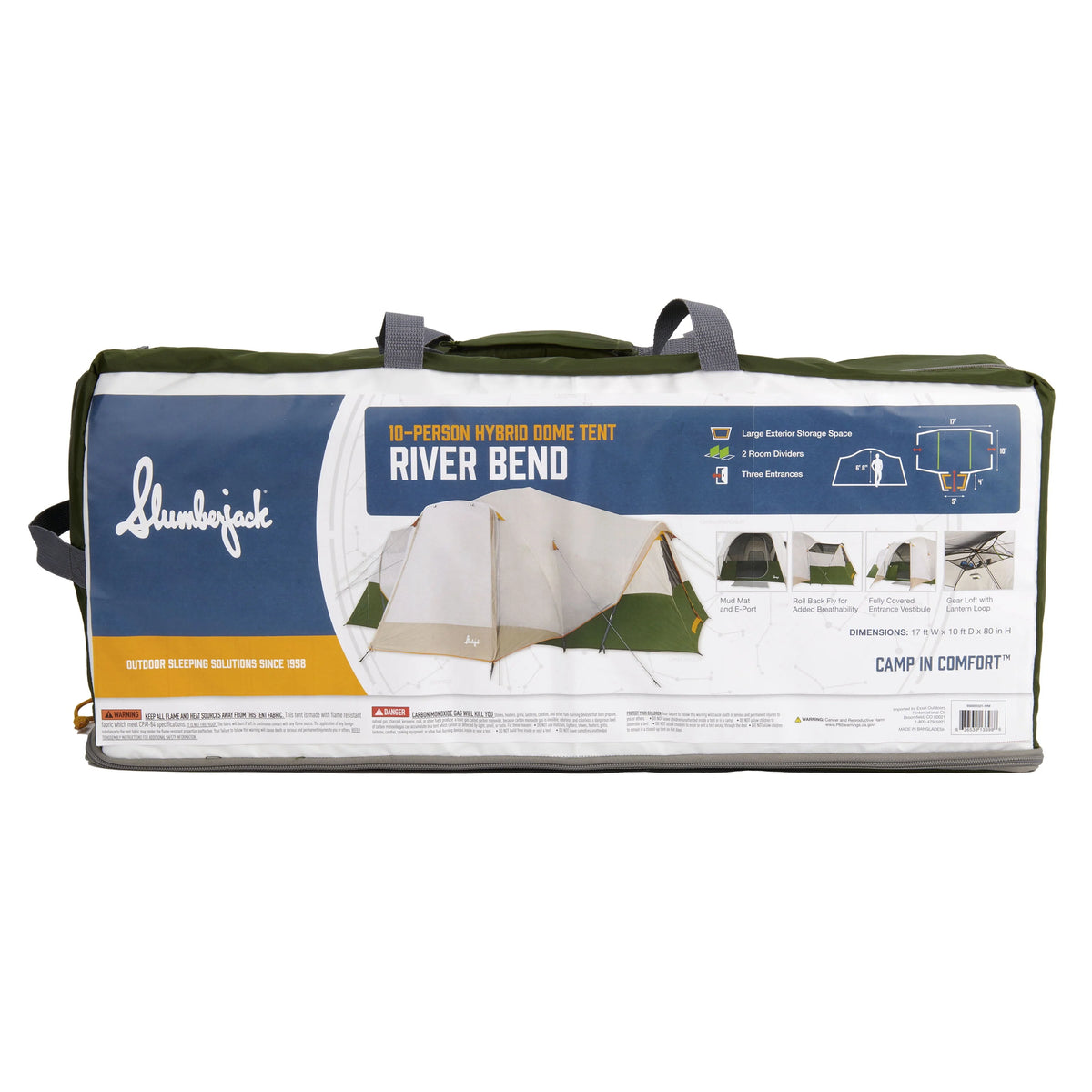 10-Person 3-Room Hybrid Dome Tent Y781508