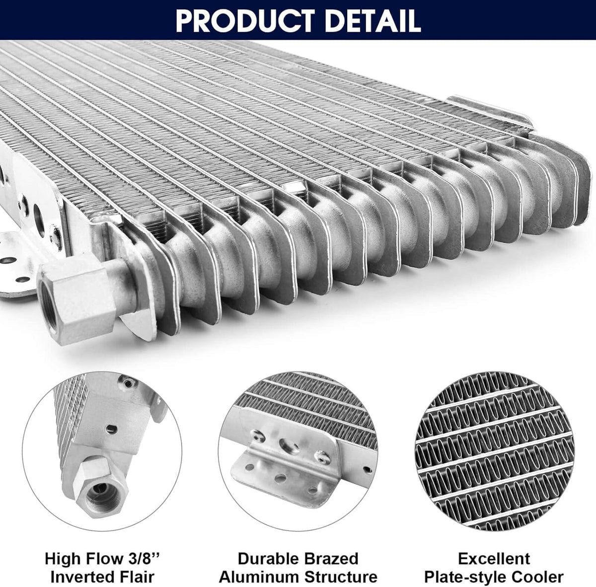 Transmission Oil Cooler Kit with Mounting Hardware V912