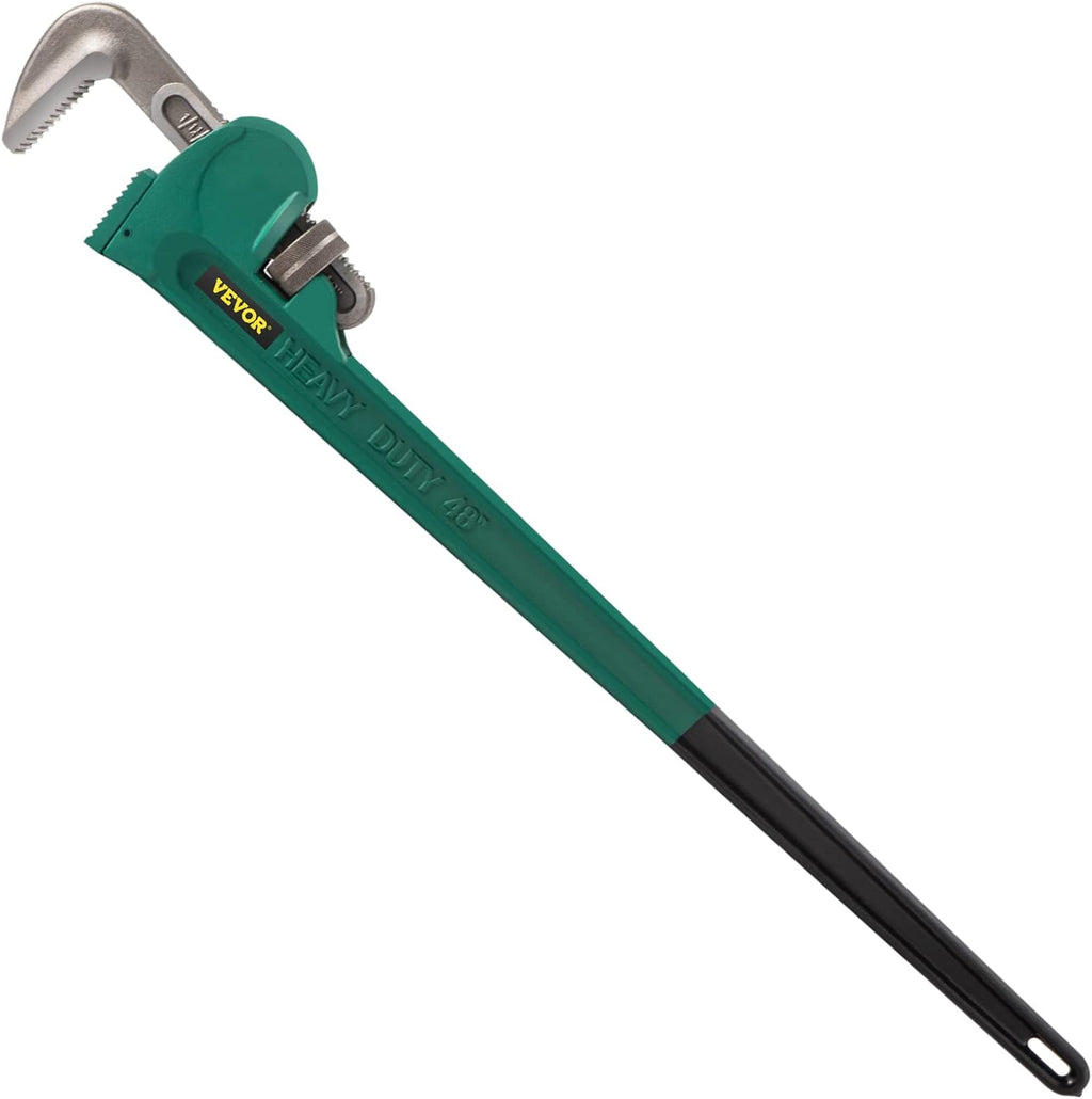 Heavy-Duty Straight Pipe Wrench 48", 4.3" Jaw Capacity, Pack of 2 N34704