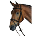 Padded Raised Flash Bridle - Brown - COB A3129