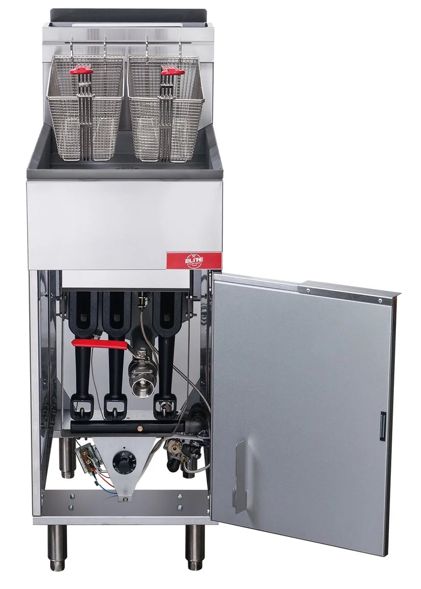 Natural Gas 15 in. 90000BTU Commercial Fryer I480