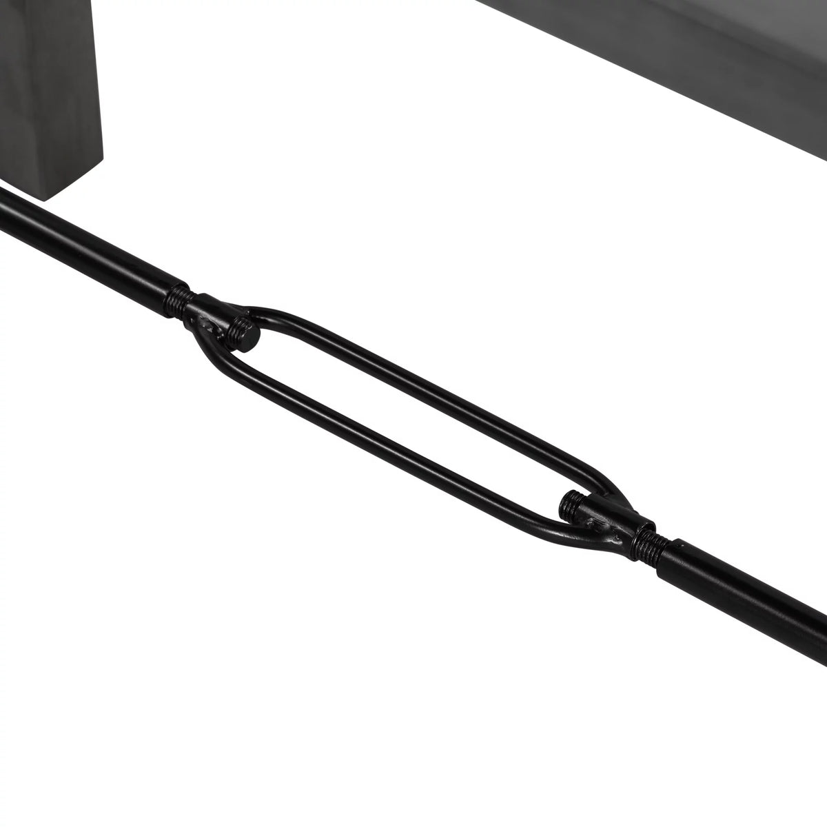Counter Height Dining Table Solid Wood & Metal Gray I20659