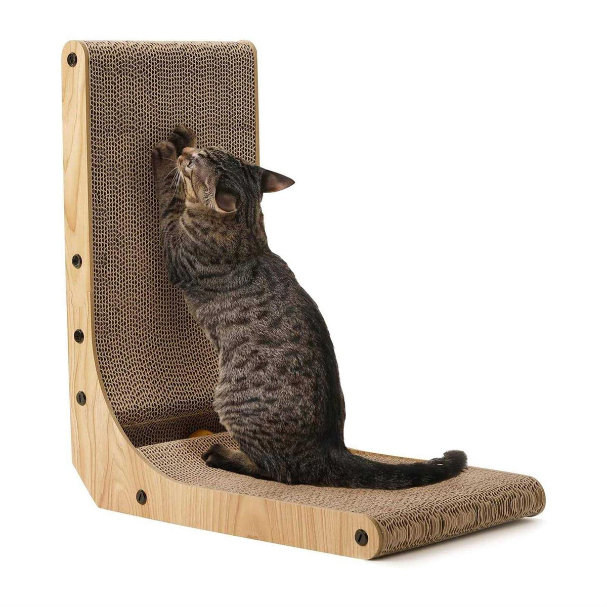 26.8 Inch L Shape Wall Mounted Cat Scratcher U8622