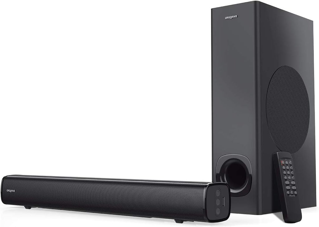 2.1 Soundbar with Subwoofer, Bluetooth 5.0, TV ARC, Optical, USB Audio, Wall Mountable J525