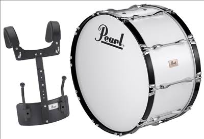 Pure White 22x22 Marching Bass Drum P55059