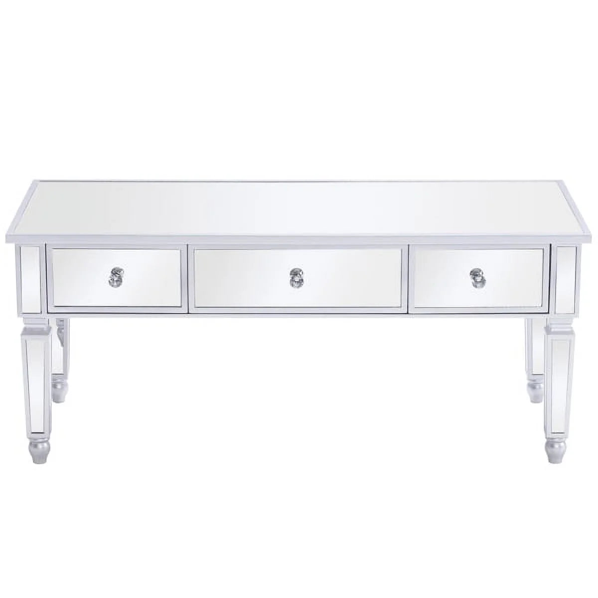 Mirrored Coffee Table with 3 Drawers D7433