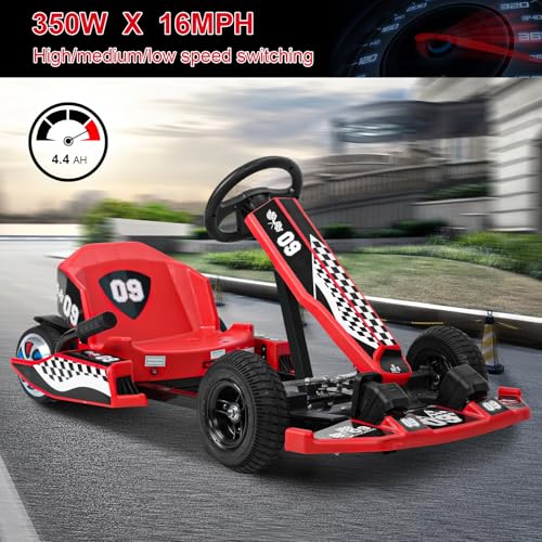 36V Electric Go Kart 350W Drift Kart 16 MPH K550312