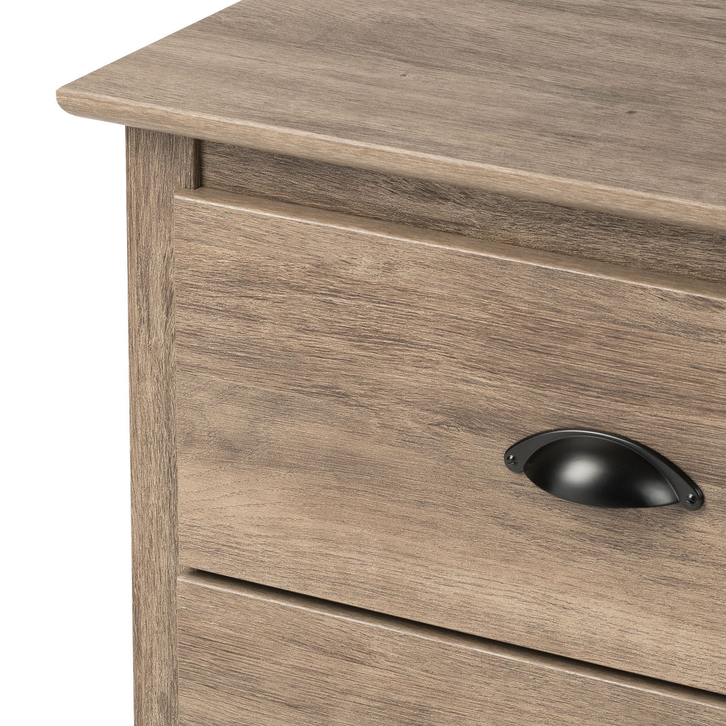 Black 3 Drawer Nightstand C2677
