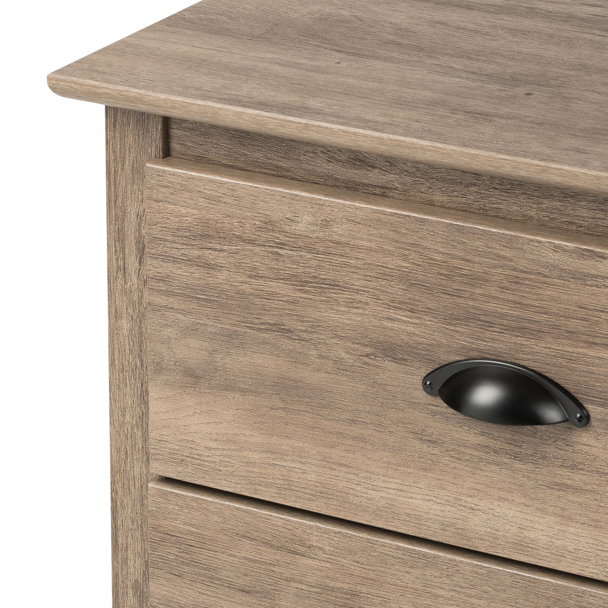 Black 3 Drawer Nightstand C2677