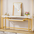 Brown Black 70.86 Inches Extra Long Console Entryway Table V35526