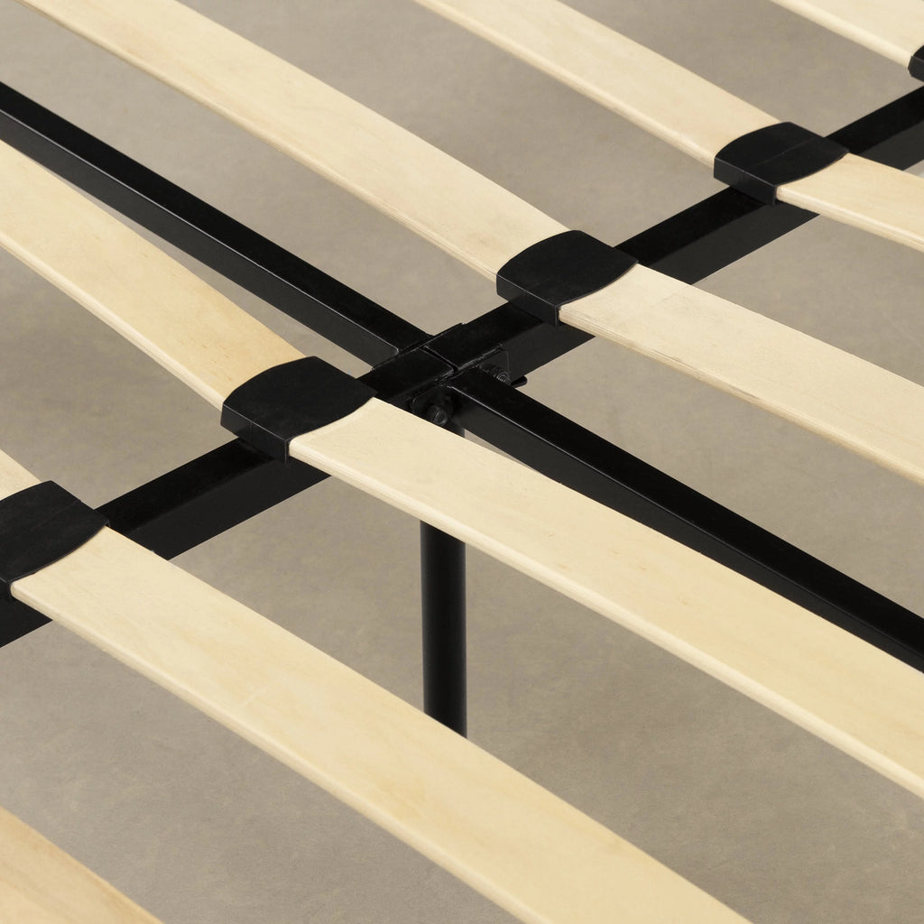 Queen Metal Platform Bed Black C22180