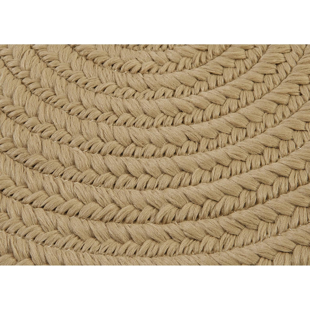 Cuban Sand 3' Round Braided Rug K24891