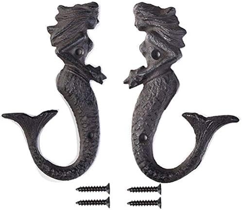 Cast Iron Wall Hooks Pack 2 A466