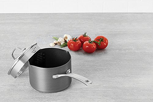 Classic Nonstick Sauce Pan with Cover, 3.5 quart, Grey A34241