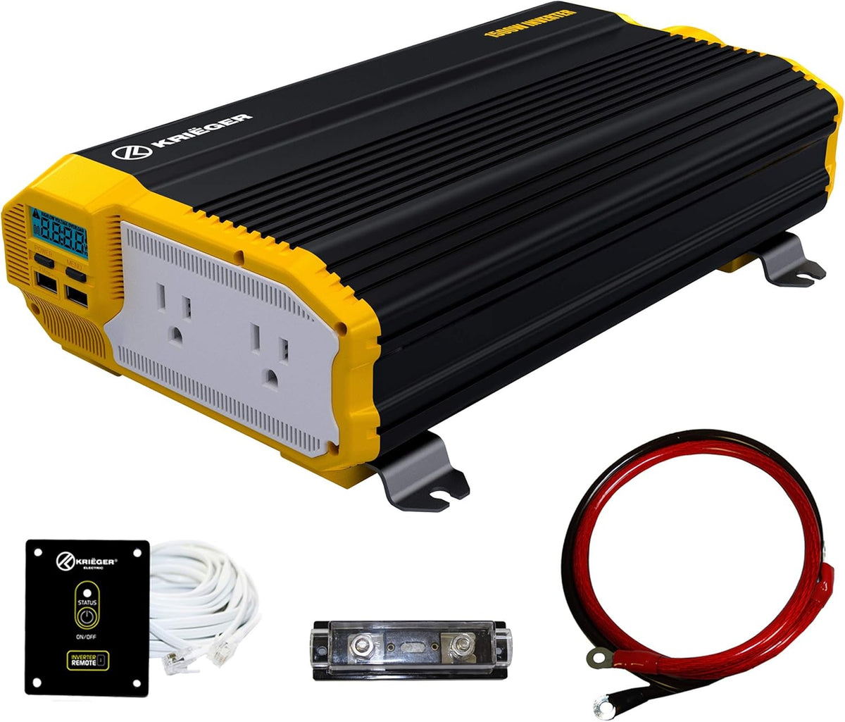 3000 Watts Power Inverter 12V to 110V Modified Sine Wave Dual AC Outlets I196594