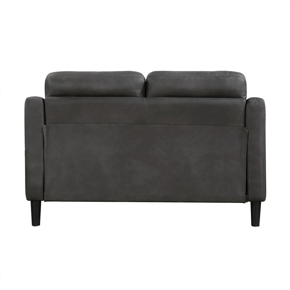 Gray Microfiber Loveseat A697