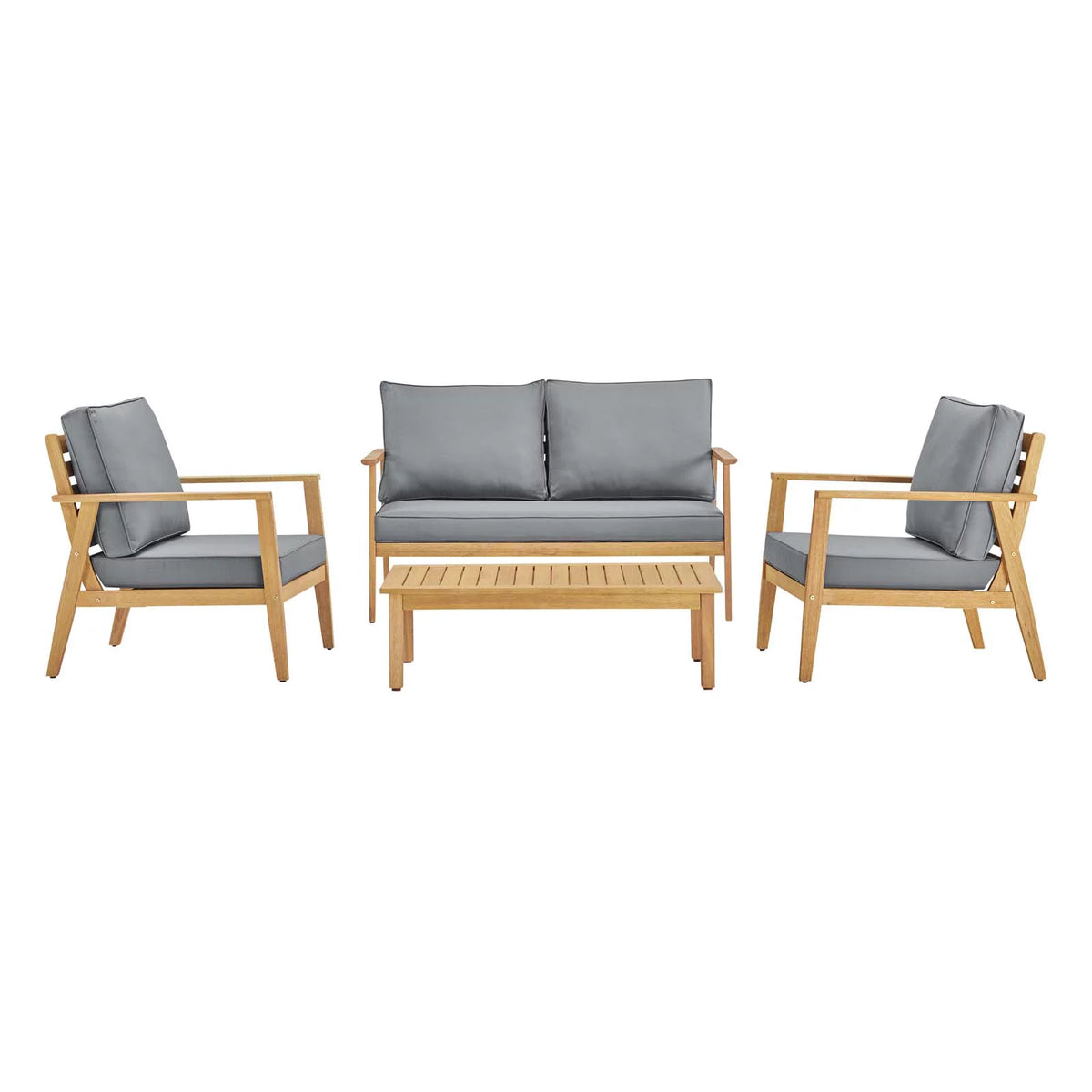 Natural Gray 4 Piece Outdoor Furniture Set F26571