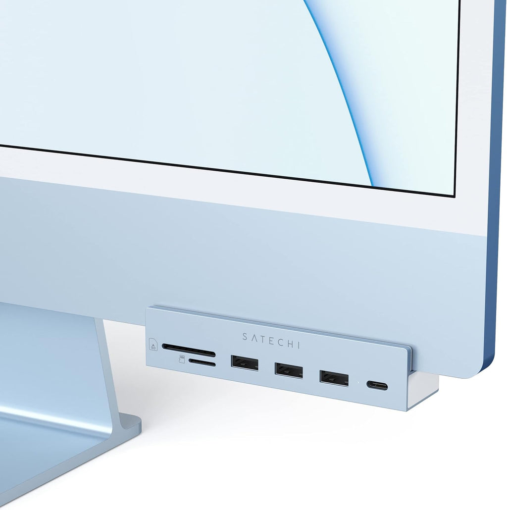 USB-C Clamp Hub with USB-C Data Port, USB-A 3.0 Data, Micro/SD Card Reader A801