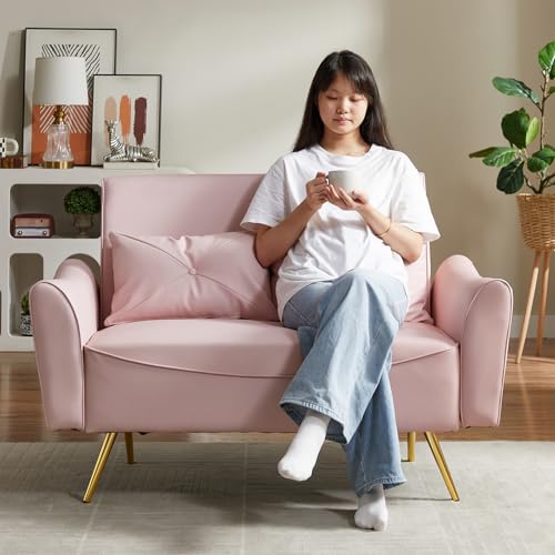 Blue Velvet Loveseat Sofa M84342
