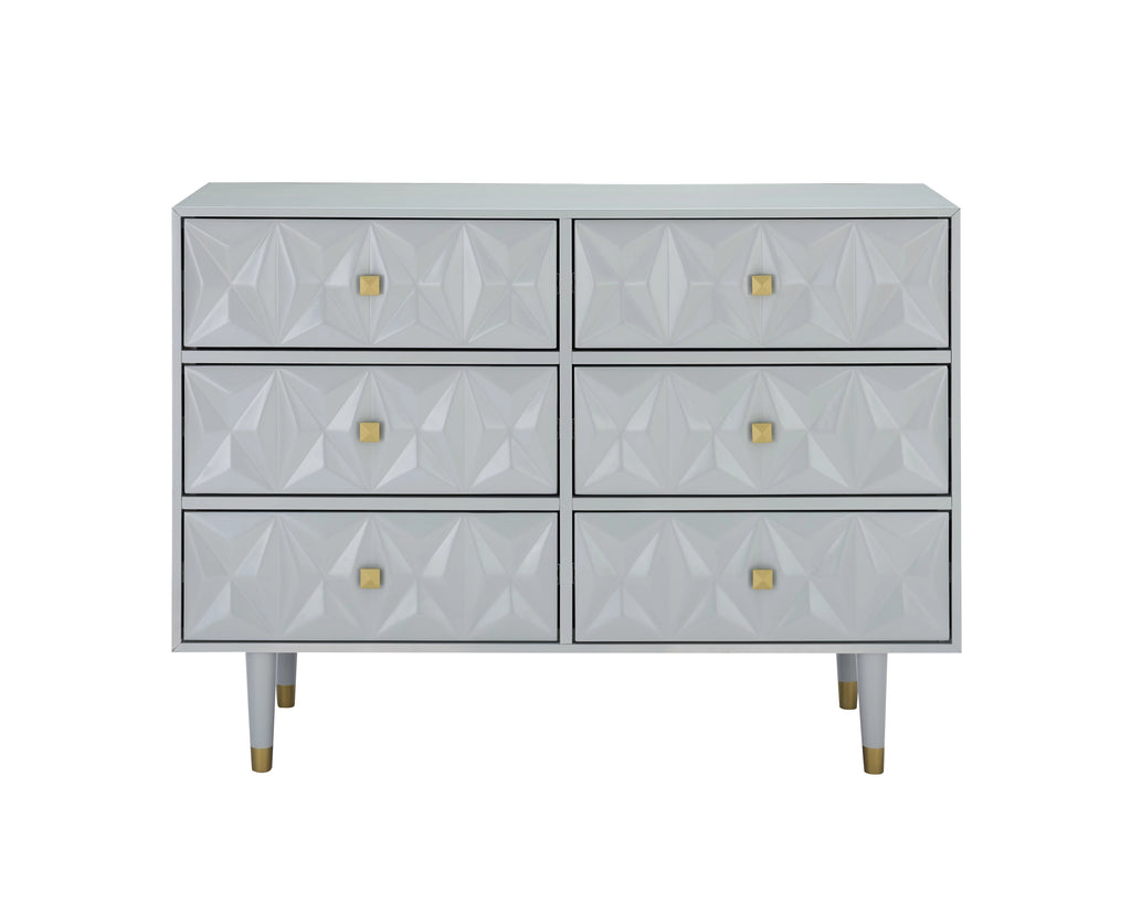 White 6-Drawer Dresser S866589