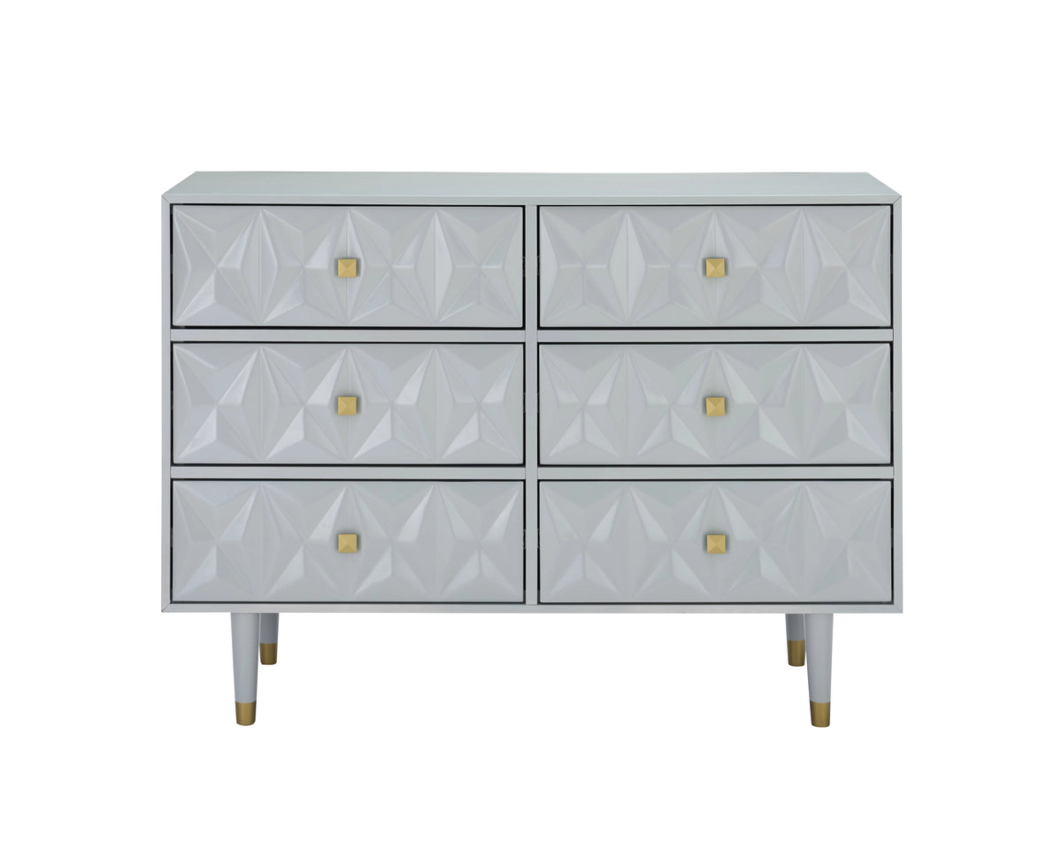 White 6-Drawer Dresser S866589