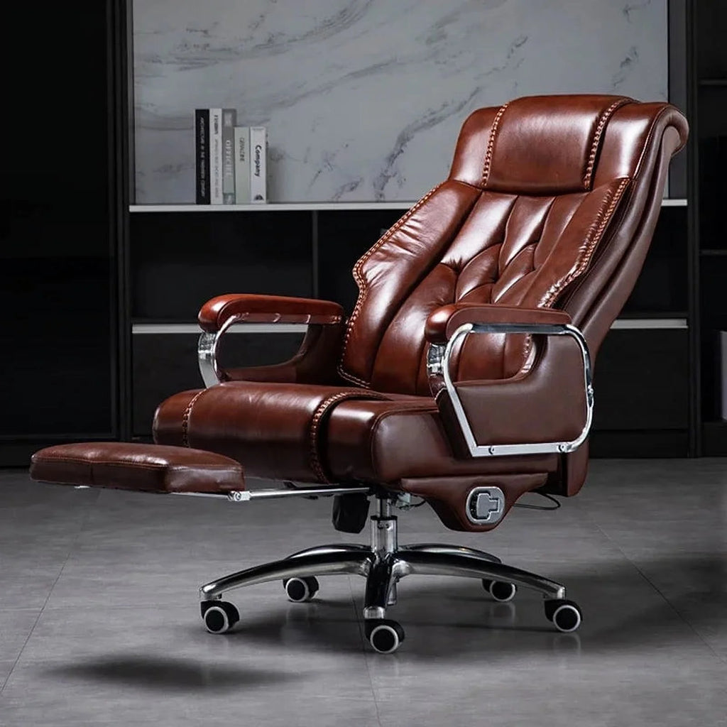Leather Swivel Recliner Office Chair M965474