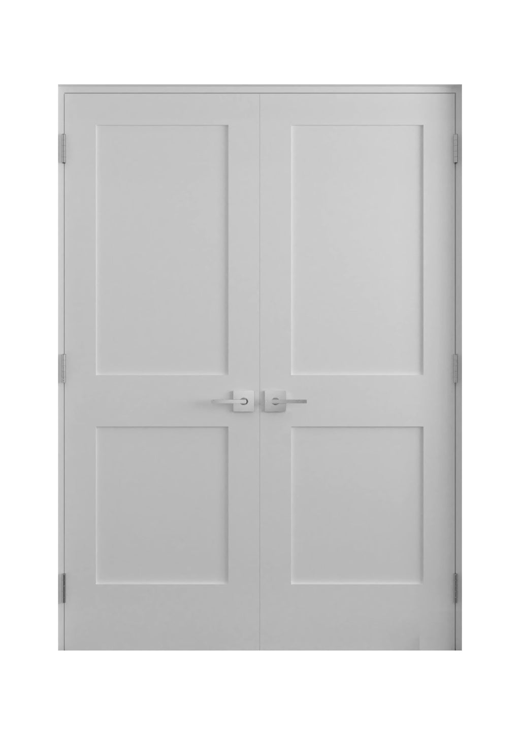 Solid Core Double Prehung French Door with Oil Rubbed Bronze Hinges B934277