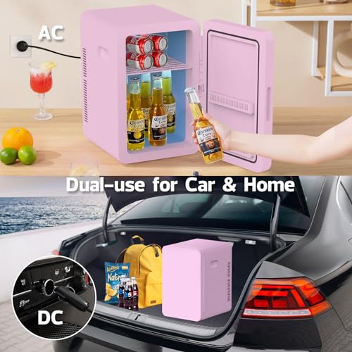 22L Mini Fridge Portable Cooler Warmer Compact Refrigerators with AC/DC Power N488