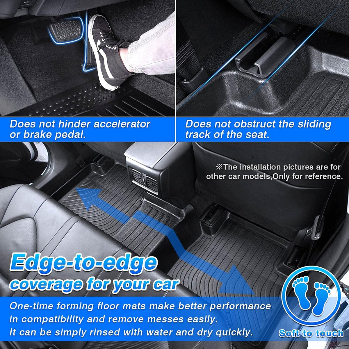 All Weather Floor Liners for 1st & 2nd Row Seat TPE L891