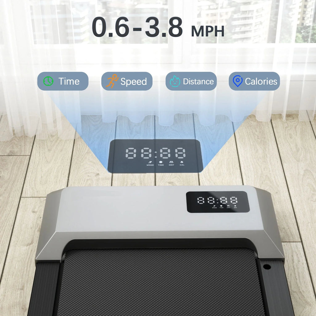 2.5Hp Ultra-Quiet Walking Pad Treadmill with Remote Control O1964
