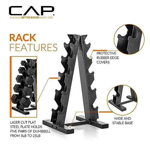 CAP Barbell Dumbbell Set with Rack G5086