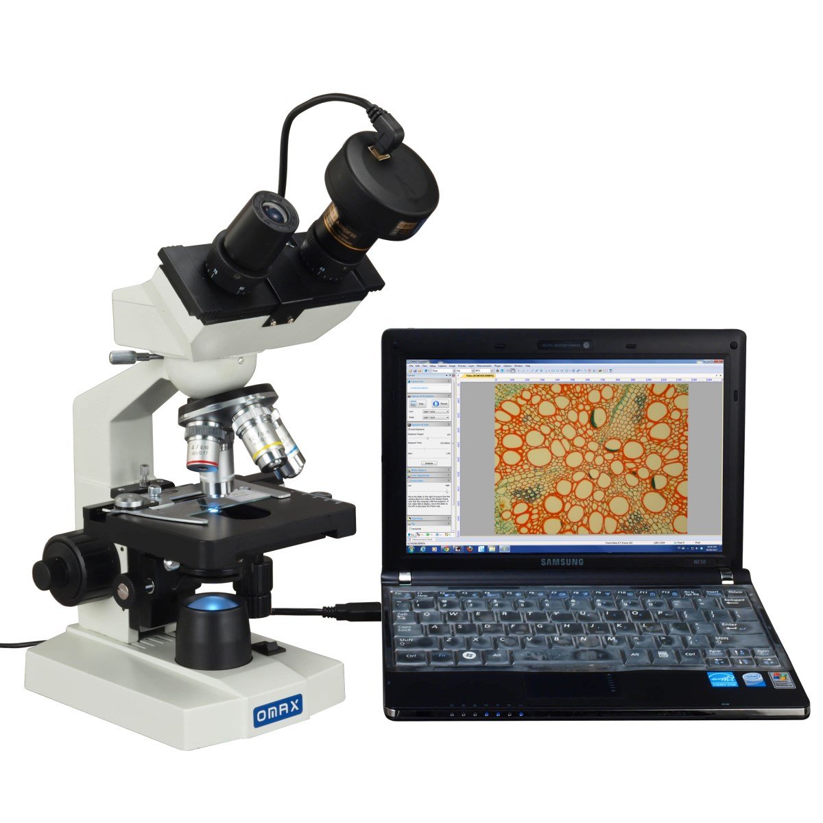 40X-2500X Binocular Compound LED Microscope with Mechanical Stage I12039