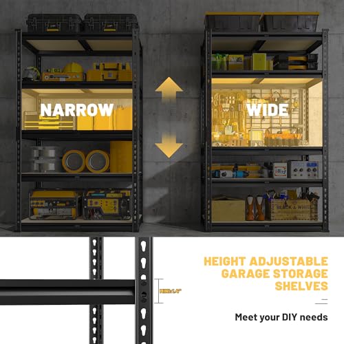 6 Tier Heavy Duty Metal Shelving 16" W x 16" D x 72" H V512122